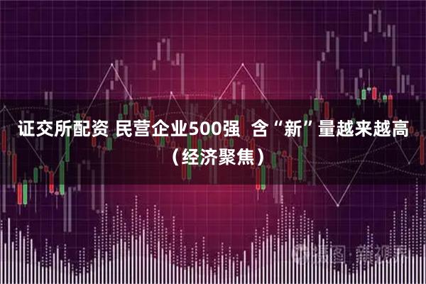 证交所配资 民营企业500强  含“新”量越来越高（经济聚焦）